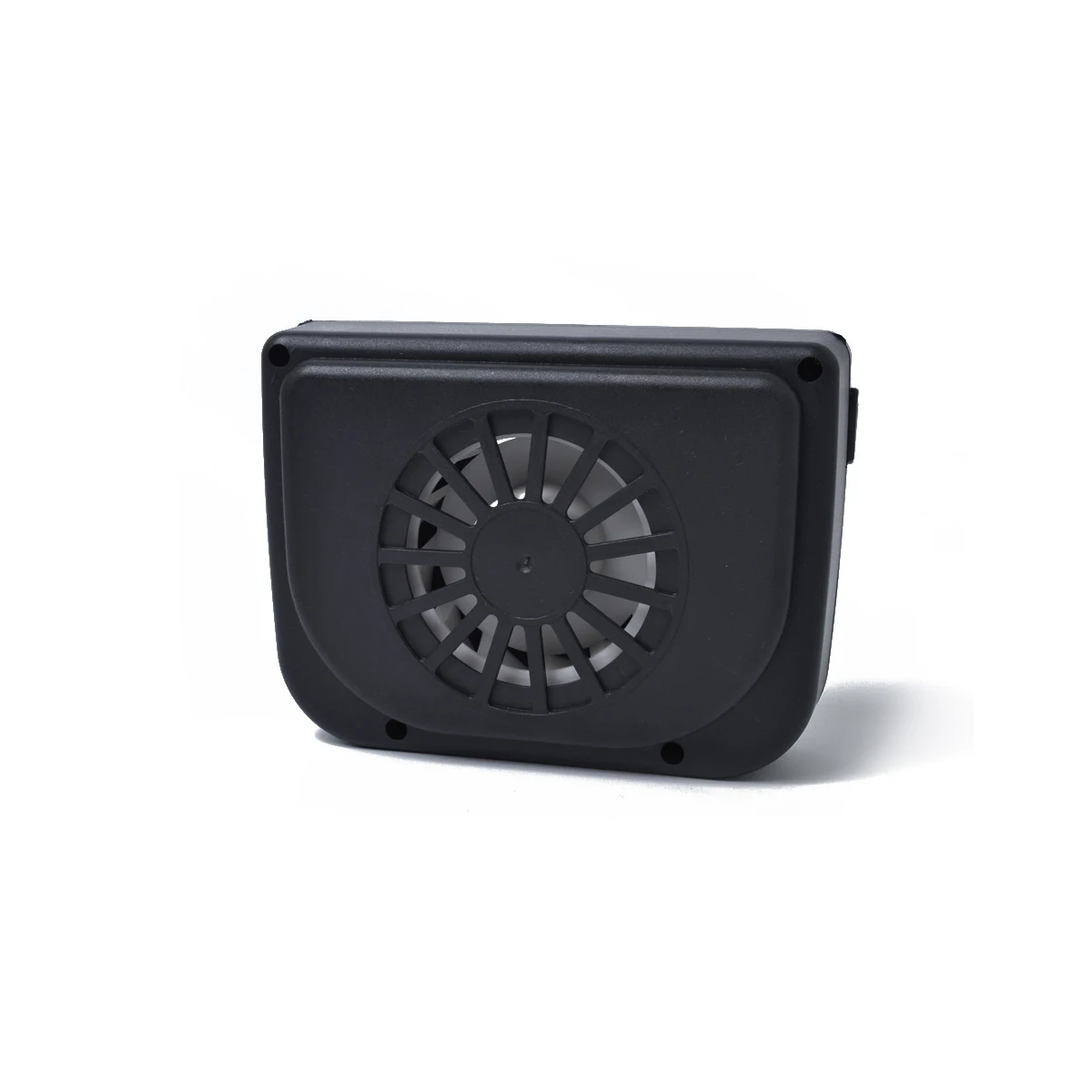 

Mini Solar Powered Car Exhaust Fan Black Rechargeable Auto Ventilator Front Rear Window Car Cooler Ventilation Fan System