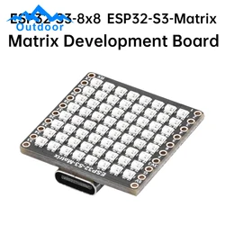 ESP32-S3 Matrix WIFI BT BLE 5 Mini, макетная плата, модуль разработки Bluetooth, основанный на ESP32-S3 с 8X8 RGB светодиодный Matrix