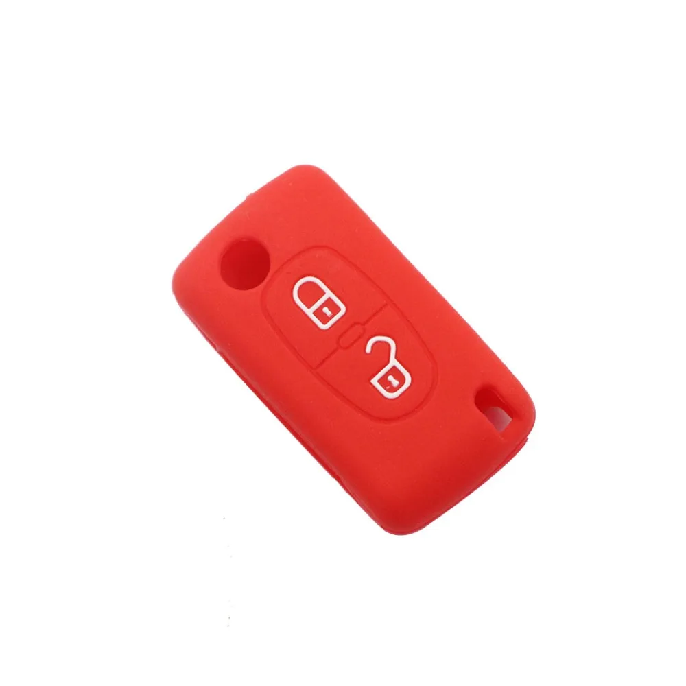 Silicone Key Case for Peugeot 206 208 207 308 RCZ 408 407 307 206 for Citroen C4 C5 C3 C2 C4L DS3 DS4 Xsara Picasso Key Cover image 3