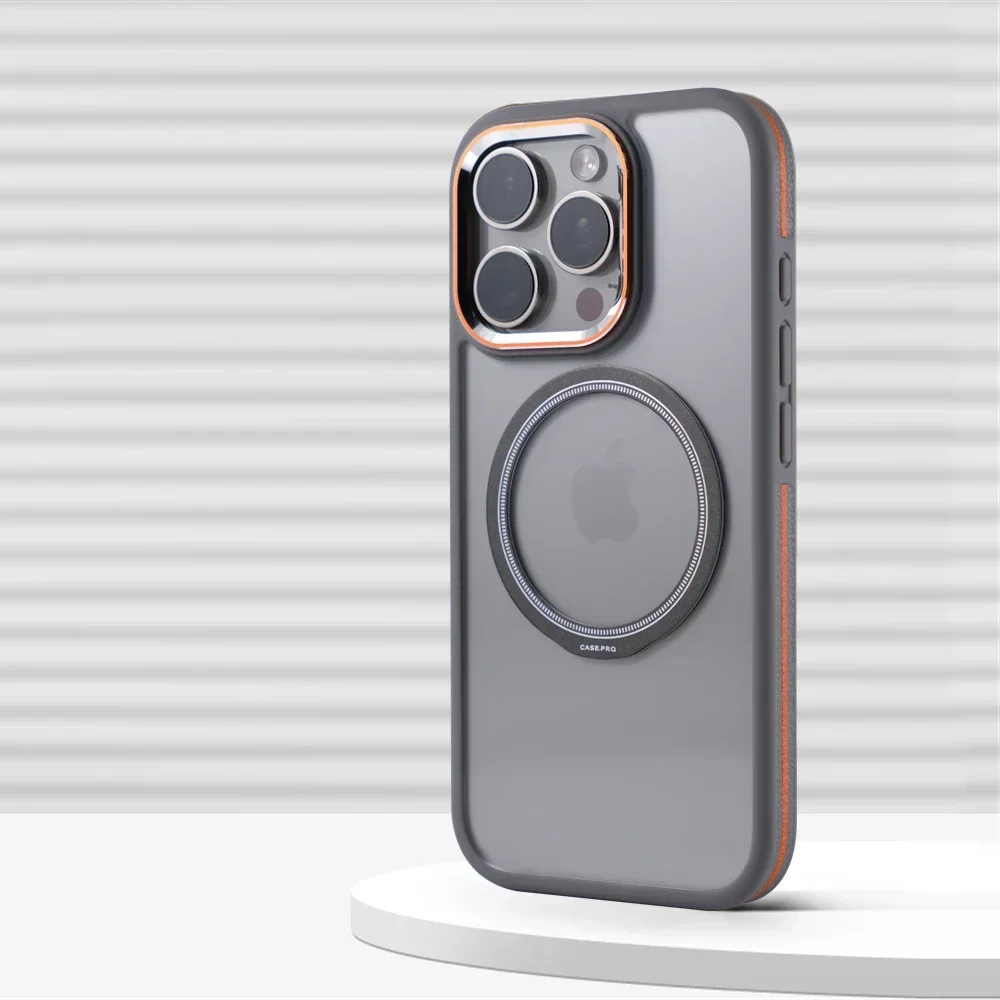 

Hit Color Transparent Magnetic Wireless Charging Case for iphone 17 16 pro max 15 14 13 12 For Magsafe Metal Lens Clear Cover