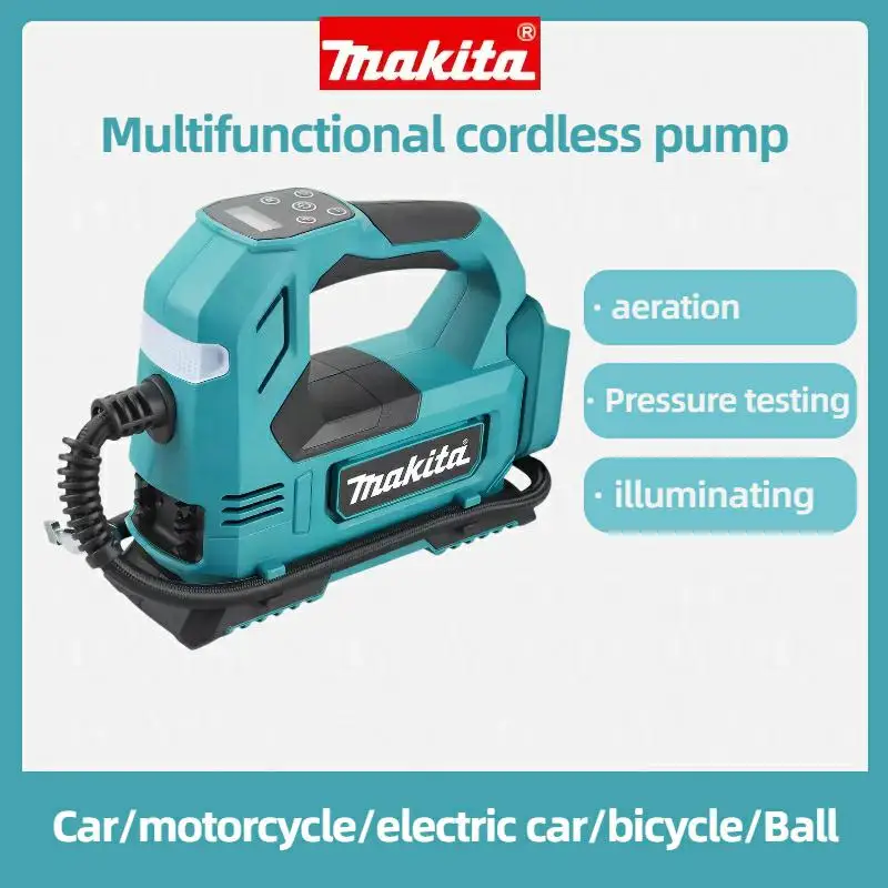 

Автоматический беспроводной электрический насос Makita DYS60, портативный автомобильный компрессор для шин, работающий от аккумулятора Makita 18В