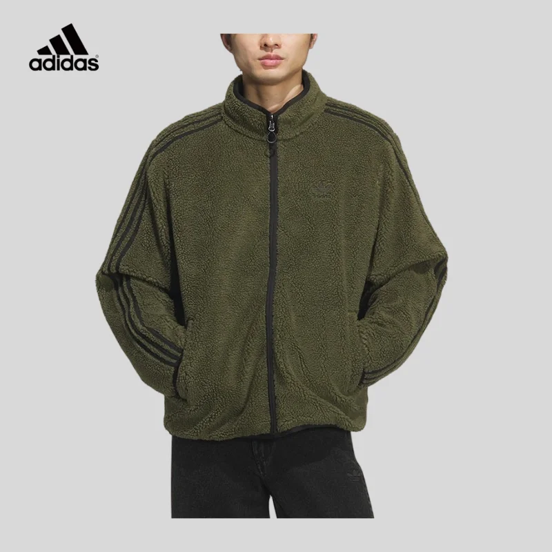 Adidas Clover Men's Stand-up Collar Trendy Warm Double-sided Down Jacket KS6071