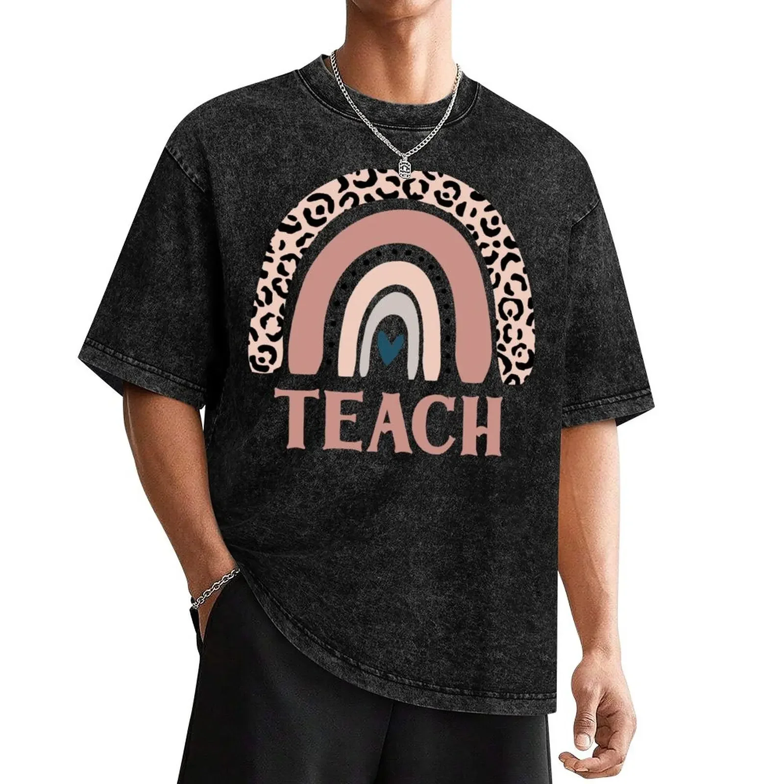 

Boho Rainbow - Teacher Teach T-Shirt plain street wear funny t shirts men