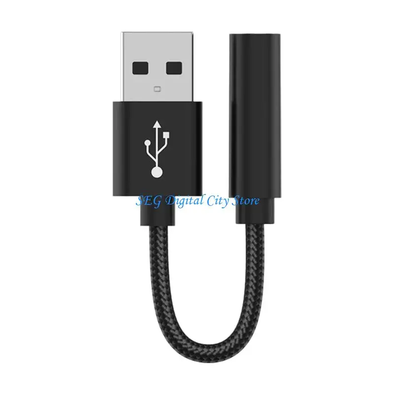 

U75B USB to 3.5mm Female Sound Connector Wear Resistant for Smartphone Music