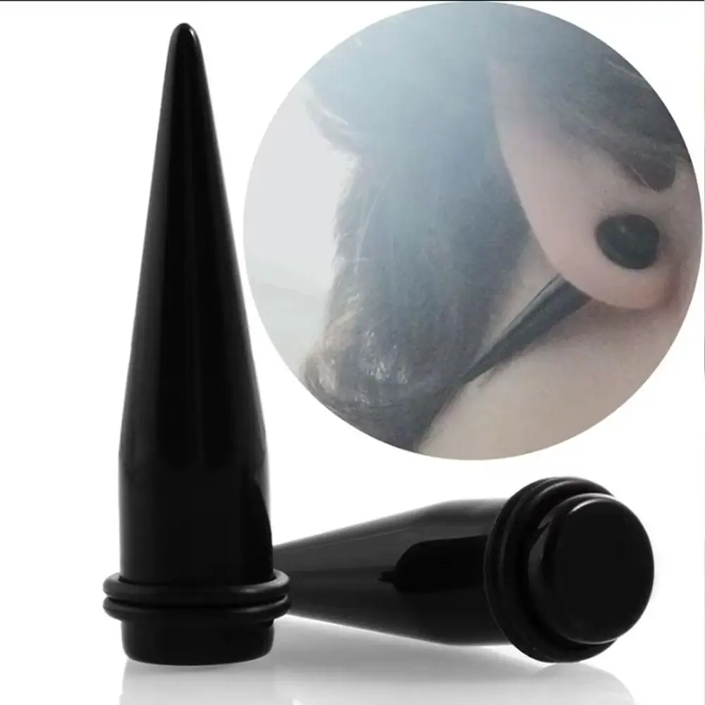 1Pair Piercing Ear Body Jewelry Stretcher Expanders Dilations Ear Tapers Plugs Flesh Tunnel Expansion Acrylic Ring 1.6mm-20mm