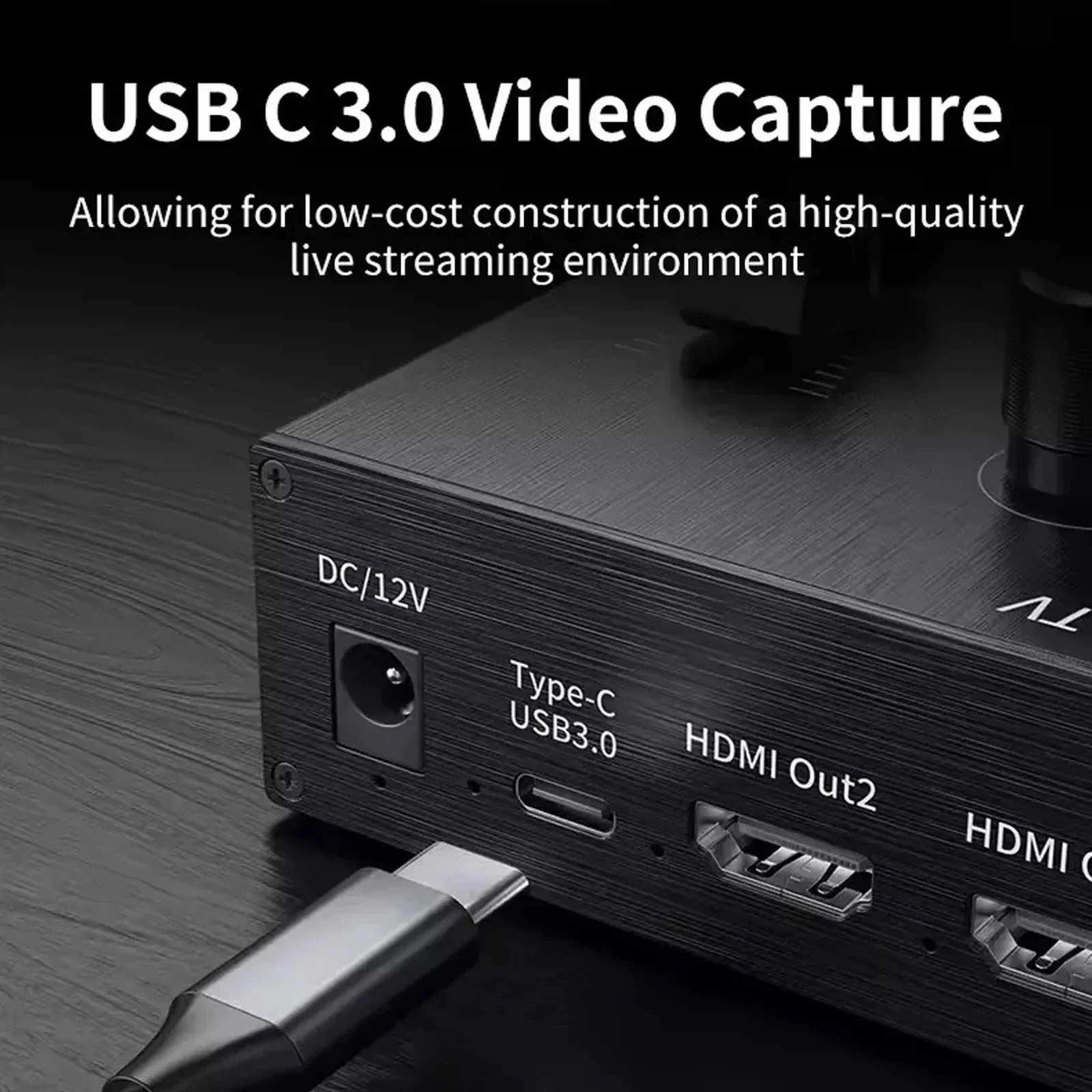 1080p 4 canais hdmi misturador de vídeo switcher estação de produção ao vivo suporte obs captura de vídeo gravação multi câmera streaming ao vivo
