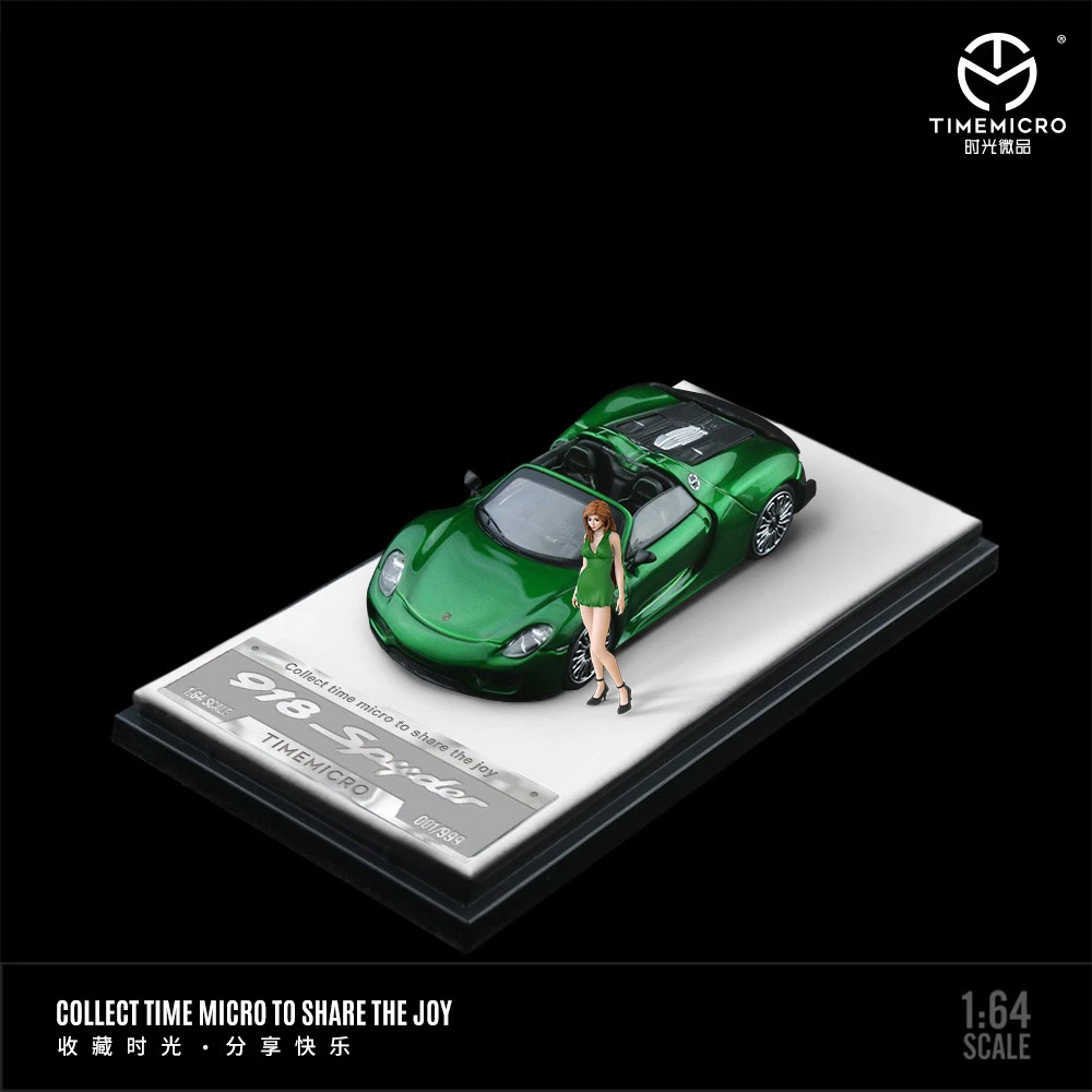 1:64,918 Spyder solid color paint, alloy die-cast simulation car collectible model, adult collectible display item,boy toy gift. image 3