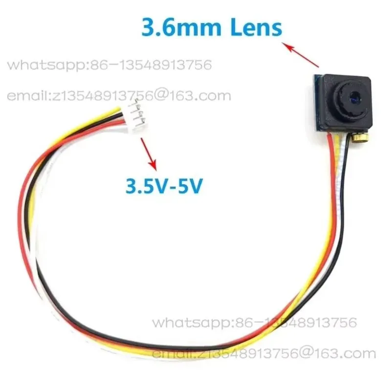 700TVL HD FPV Camera 170 Degree Wide Angle 2.8mm Lens with Audio for RC Drone Aerial Photography Mini CCTV Security Monitor