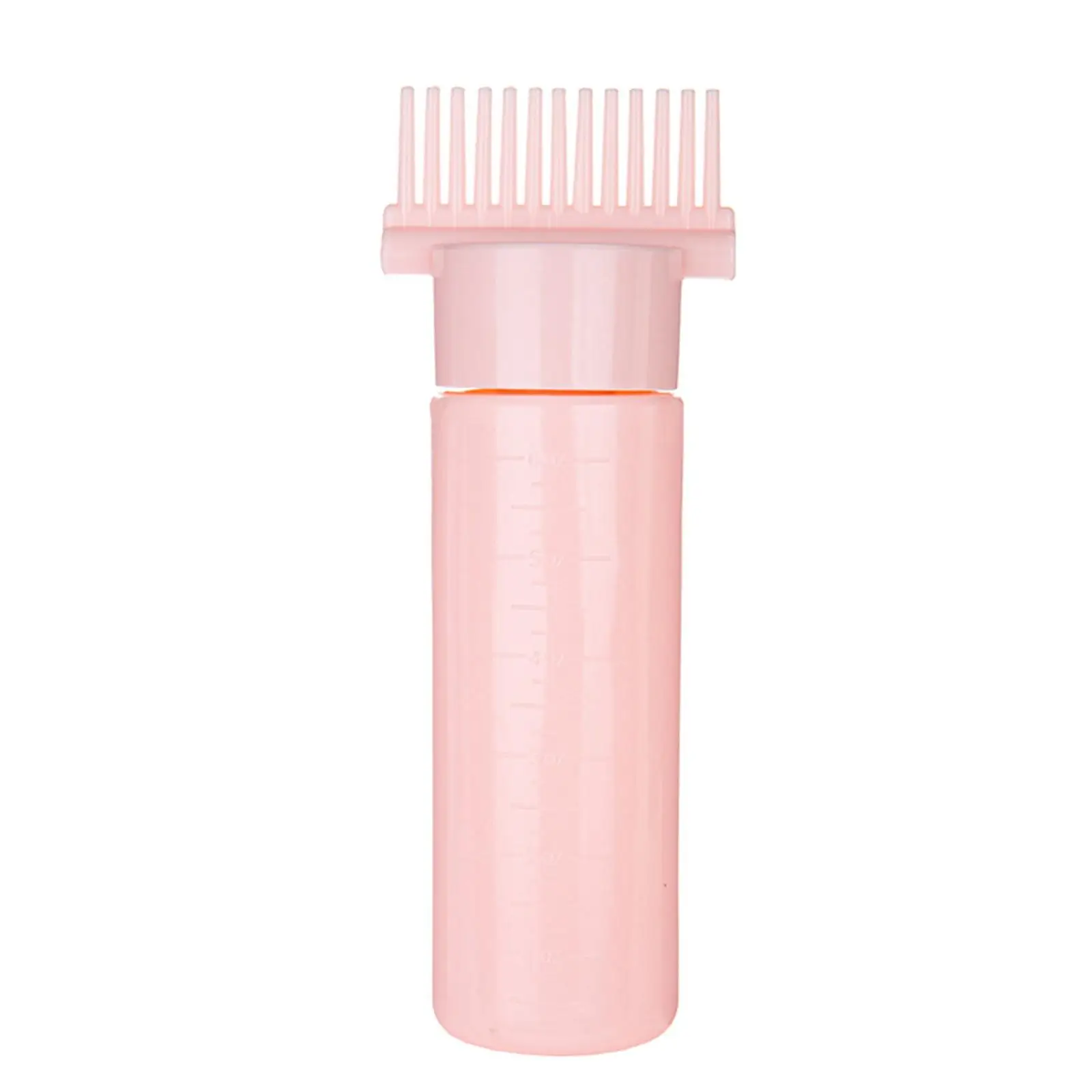 Hair Dye Squeeze Applicator Bottle with Comb Graduated Scale Refillable Tool for Salon Home Use