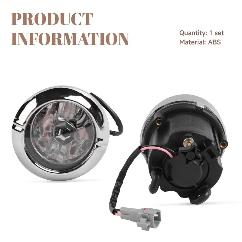 A82M-For Foton Tunland E3 E5 Foglight Fog Light Car Front Bumper Fog Lamp Assembly Kit