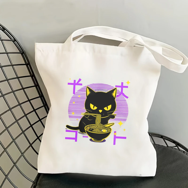 Cat Noodle Bowl Purple Background Stars Iron on Patches Cat Noodle Heat Transfer Sticker dtf transfers prints Iron On Transfer