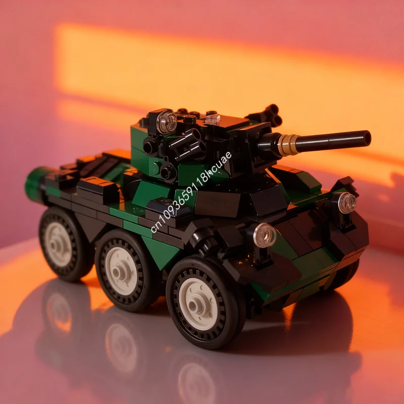 

414 деталей MOC Universe Alvis Saladin, конструктор, архитектурная модель, сборка, DIY, креативная идея, рождественский подарок, игрушка, развивающая игрушка