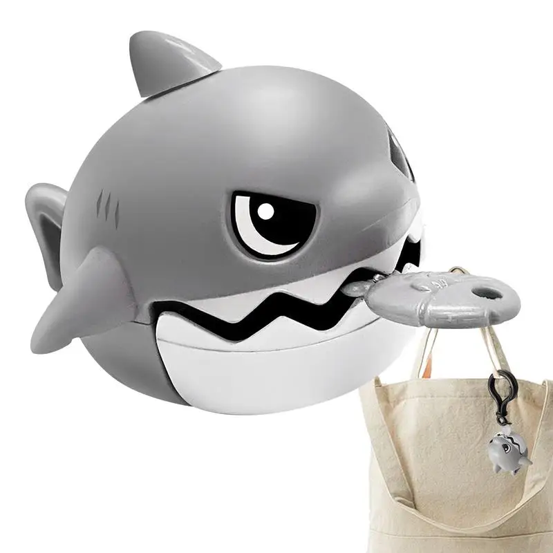 

Cartoon Key Holder Funny Shark Eat Fish Toy Key Holder Portable Key Accessories Pull String Keychain Toy Key Chain Pendant Key