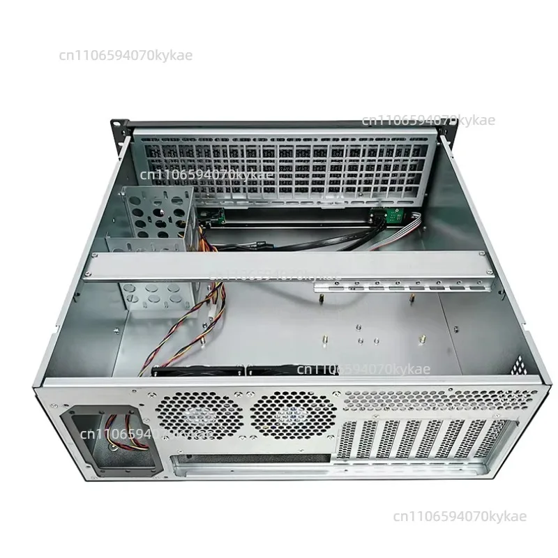 430mm Depth 4U Industrial Rack Case, Support 360 Water Cooling, SFX ATX Power Compatible, USB3.0