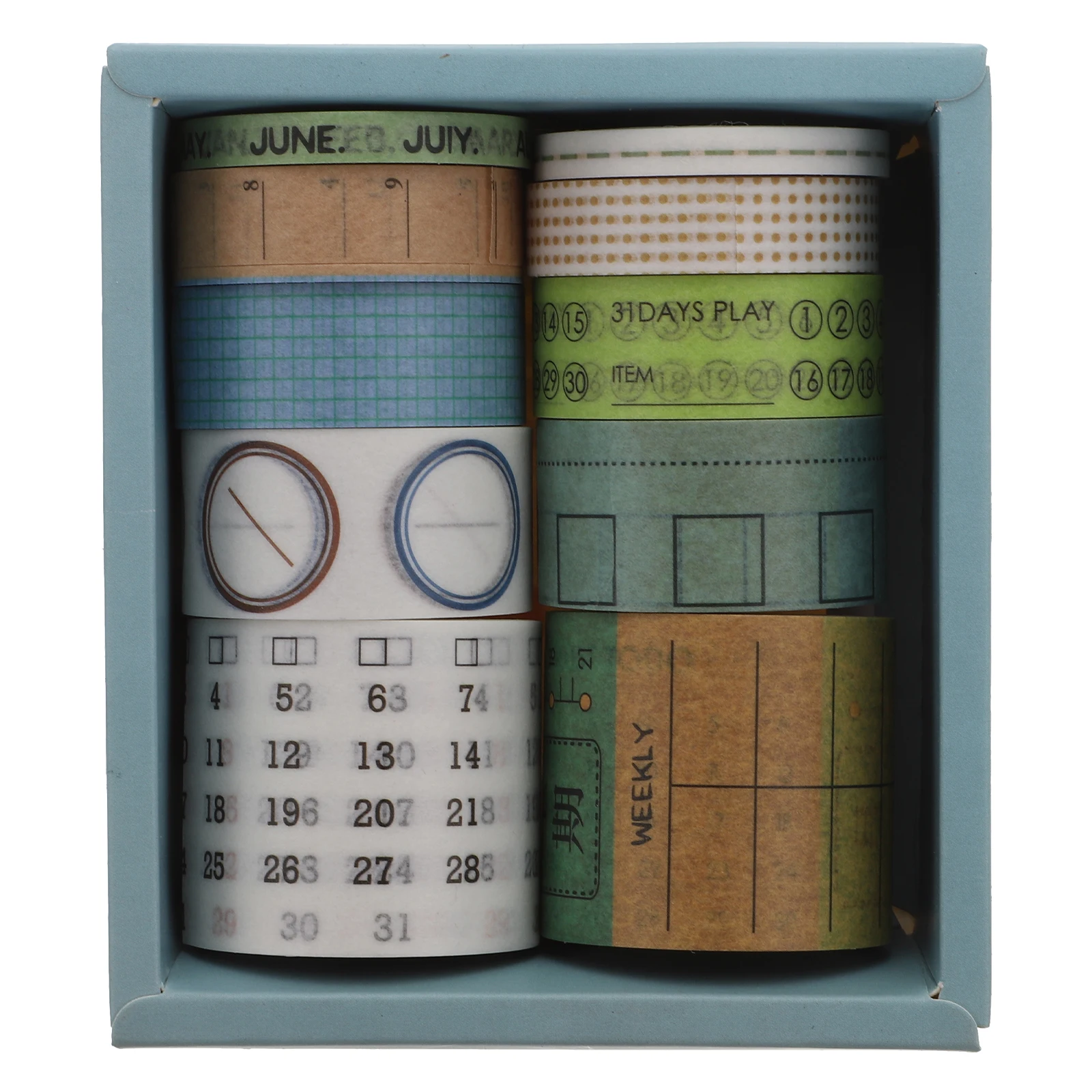 

10 Rolls Washi Tape Decorative Scrapbooking Stickers DIY Crafts Ages Flow Shadow Stream Years Japanese Paper Tape Hand Account