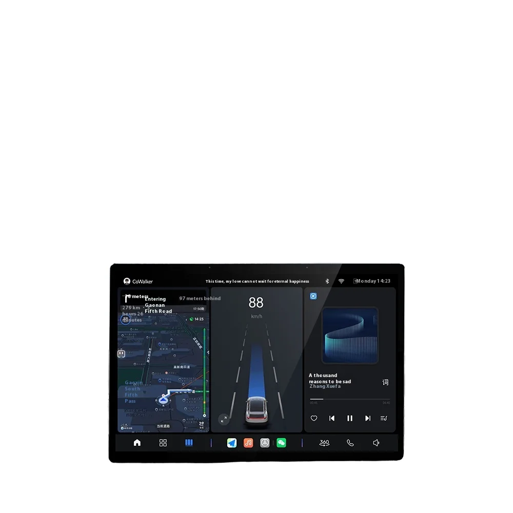

Ai Intelligent Car Display Large High-Definition Panoramic 360 Image USB Central Control Screen for Navigation Dashboard