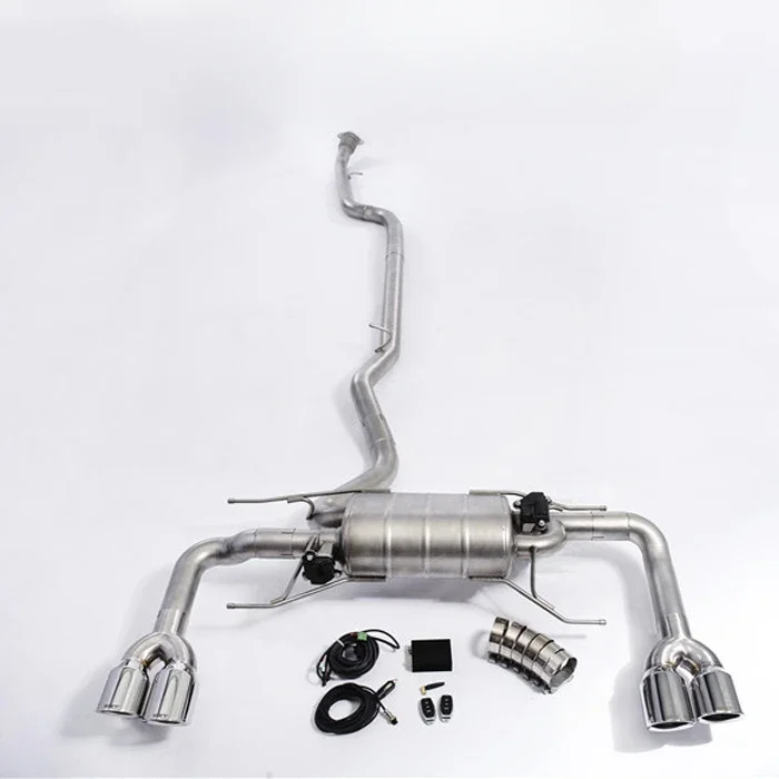 Car Exhaust For Alfa Romeo Giulia Stainless Steel Pipes Catback With Quad Double Tip