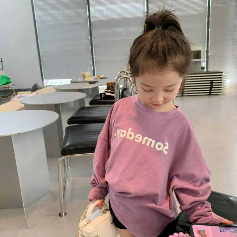 تي شيرت للأولاد والبنات بأكمام مكشوفة الأكتاف مع قلنسوة غير رسمية 2025 أنماط الربيع والخريف أفضل جديد للأعمار من 3 إلى 7 سنوات