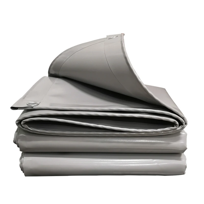 Heavy-Duty PVC Canvas Waterproof Coated Banner Outdoor Camping Tent Pergola Tarpaulin Sun Shelter UV Resistant Truck Canopy