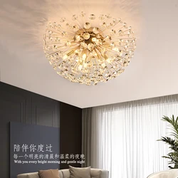 Dandelion Crystal Ceiling Light 2023 New Style Living Room, Bedroom, Study Decoration Light Creative Sun Flower LED Light