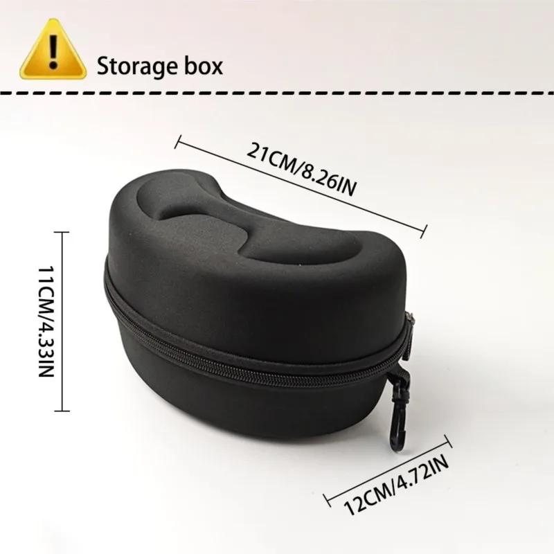 Waterproof Outdoor Goggle Carry Case, Portable Eyeglass Storage Bag, All Purpose Box for Ski Motorbike Mountain Sports Glasses
