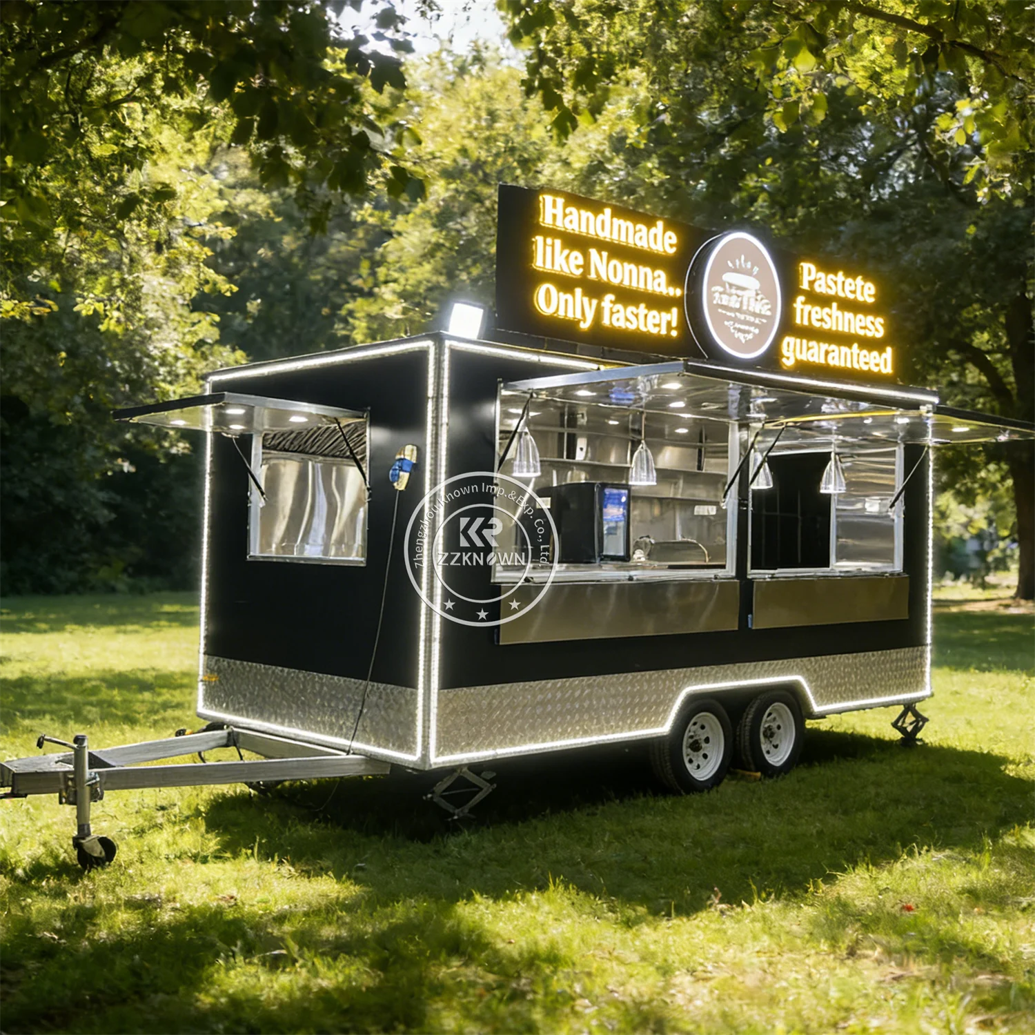 

Commerrical Food Trailer Custom Built Mobile Catering Truck Coffee Snack Pizz Food Trailer Fully Equipped Food Truck For Usa