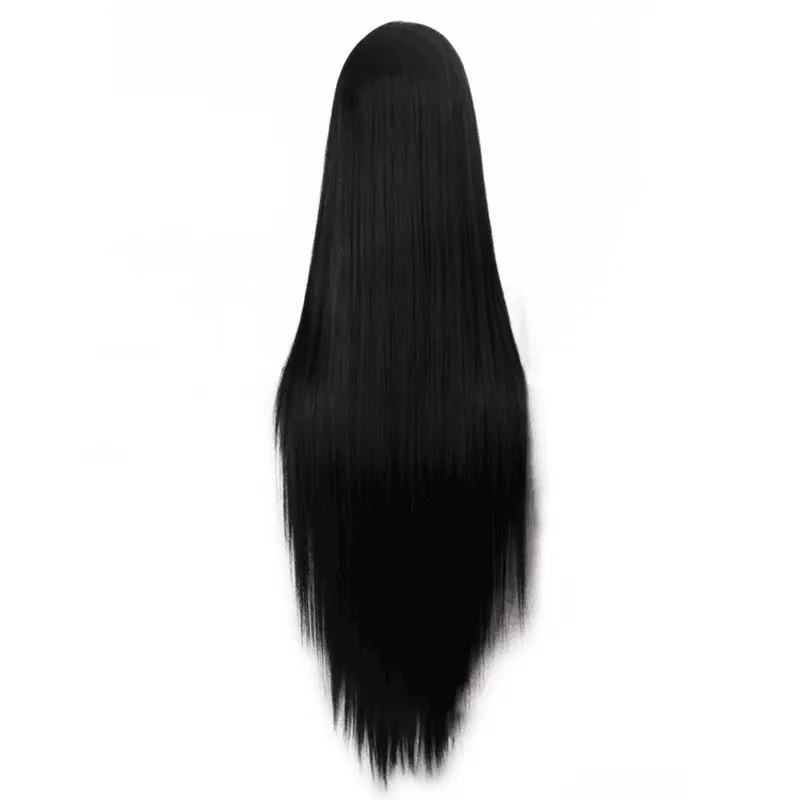 Movie Cosplay Kill Qianmo Drink Full Wig Black Long Simulated Hair High-temperature Silk Halloween Stage Performance Europe Wig