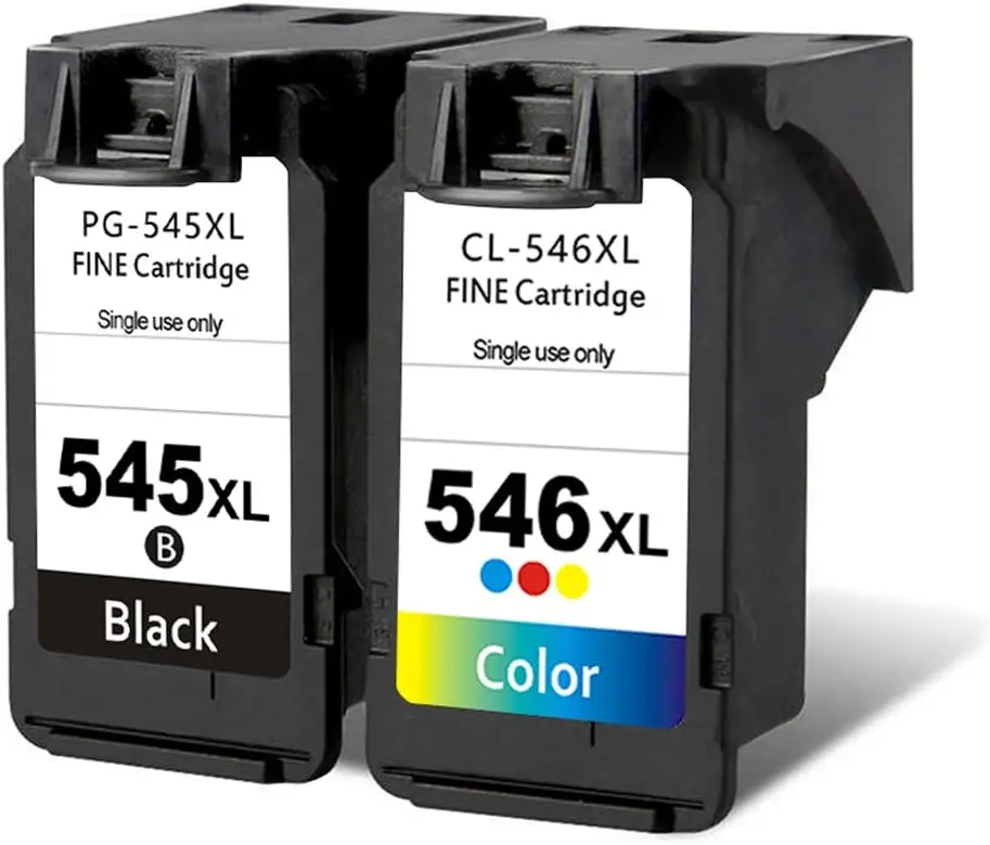 

Compatible 545XL 546XL 545 XL 546 XL Ink Cartridge for Canon PG545 CL546 PG-545 for Pixma MG3050 2550 2450 2550S 2950 MX495