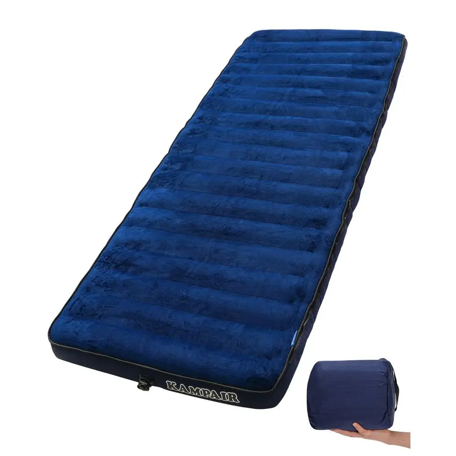 

Надувной матрас для кемпинга, сверхтолстый (4,75 дюйма), с мягким хлопковым покрытием, машинная стирка, семейный, легкий, всесезонный