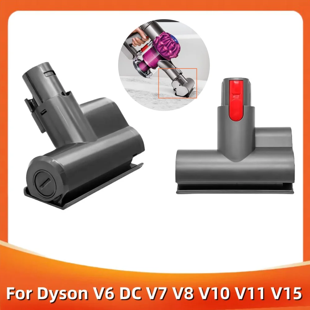 Mini Gemotoriseerde Gereedschapsborstelkop Voor Dyson V6 Dc V7 V8 V10 V11 V15 Stick Stofzuiger Mijt Verwijdering Zuigkop Vervang Onderdelen