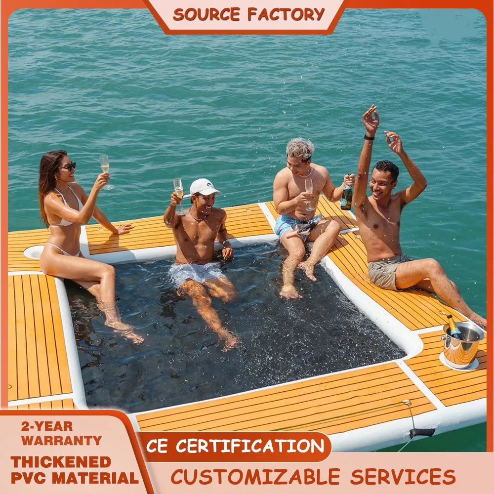 

Надувной квадратный водный гамак 8/10 футов с нескользящим покрытием из EVA, портативный плавающий гамак с держателями для стаканов для бассейна, озера, пляжа, лодки