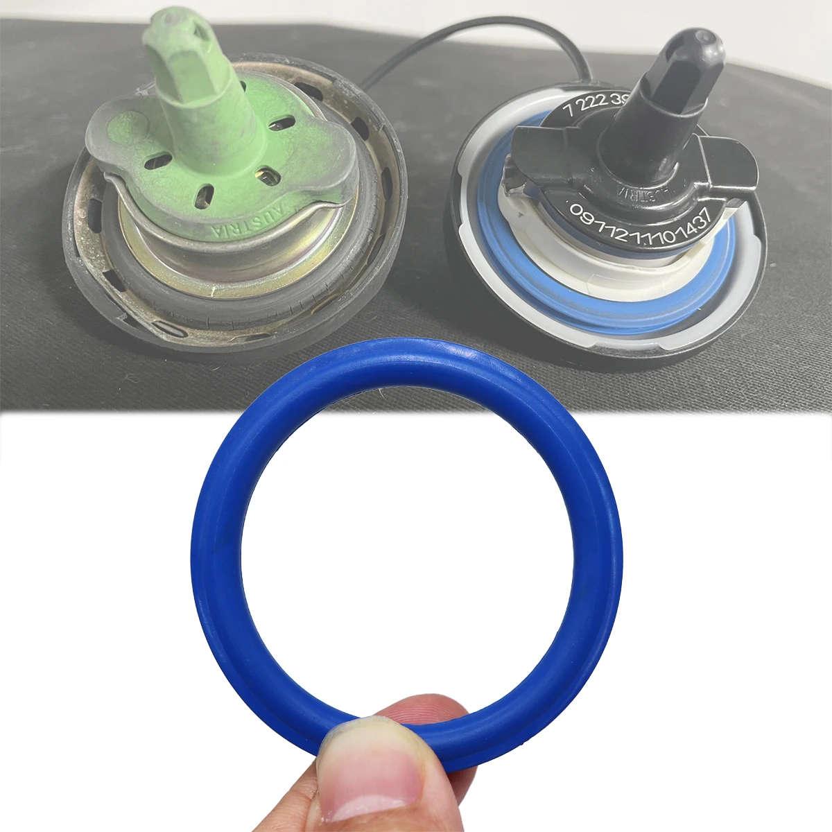 Gas Cap Fuel Seal for BMW Mini Cooper Tank Filler Neck O-ring Rubber Gasket Washer Blue Cover V Shape Repair Kit 16116756772 Car