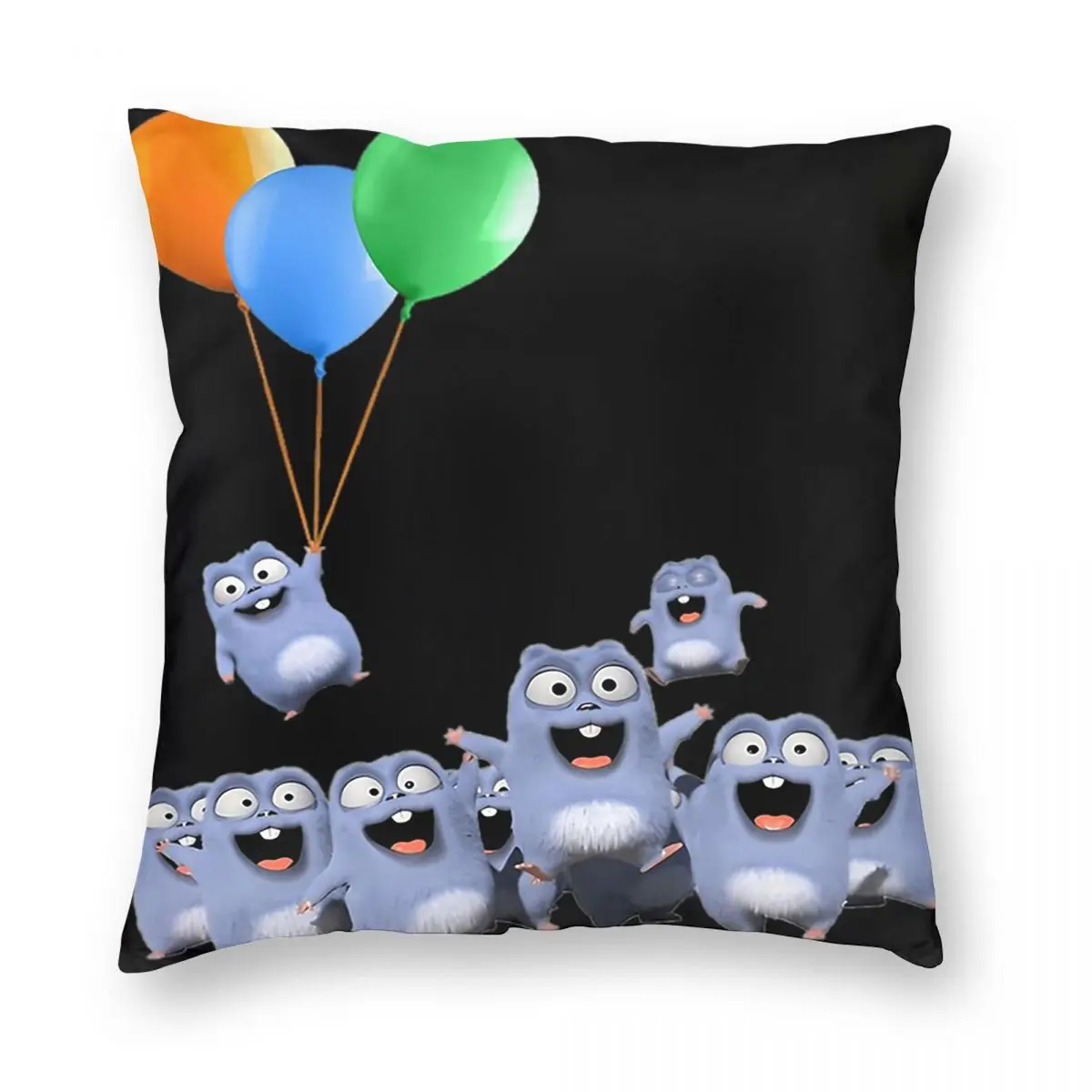

Квадратная наволочка Lemmings Balloon Ride Celebration, декоративная наволочка, наволочка для домашнего дивана