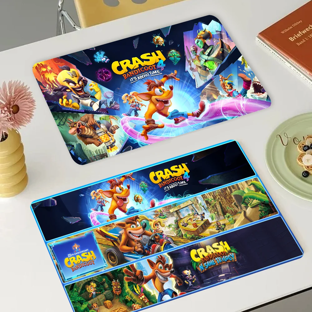 Crash Bandicoot Absorbent Drain Mat Countertop Dry Mats Printed Coffee Machine Draining Pad Kitchen Table Tableware Placemats