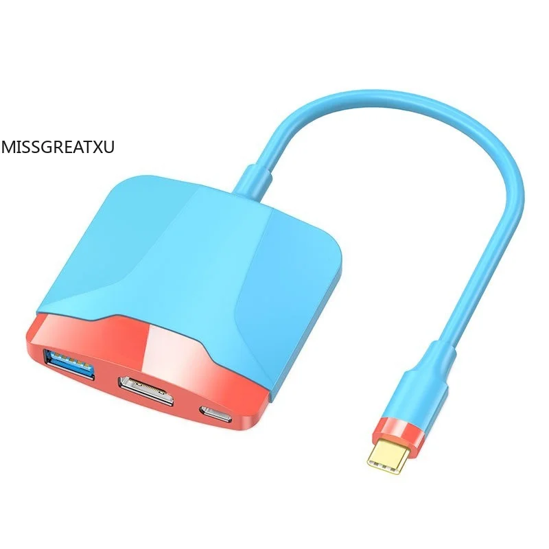 Portable Type-C To HDMI Dock for Nintendo Switch 4K Video Output PD Charging USB Hub Replacement Base