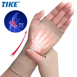 Wrist Thumb Support Compression Gloves, Breathable Wrist Brace Compression Sleeves with Soft Gel Pads for Tendonitis, Arthritis