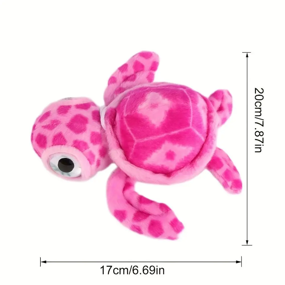 Tortuga marina, tortuga marina de peluche, animales marinos, muñeco de peluche de tortuga marina esponjosa, algodón PP, muñeco de peluche de tortuga marina de simulación de 20cm