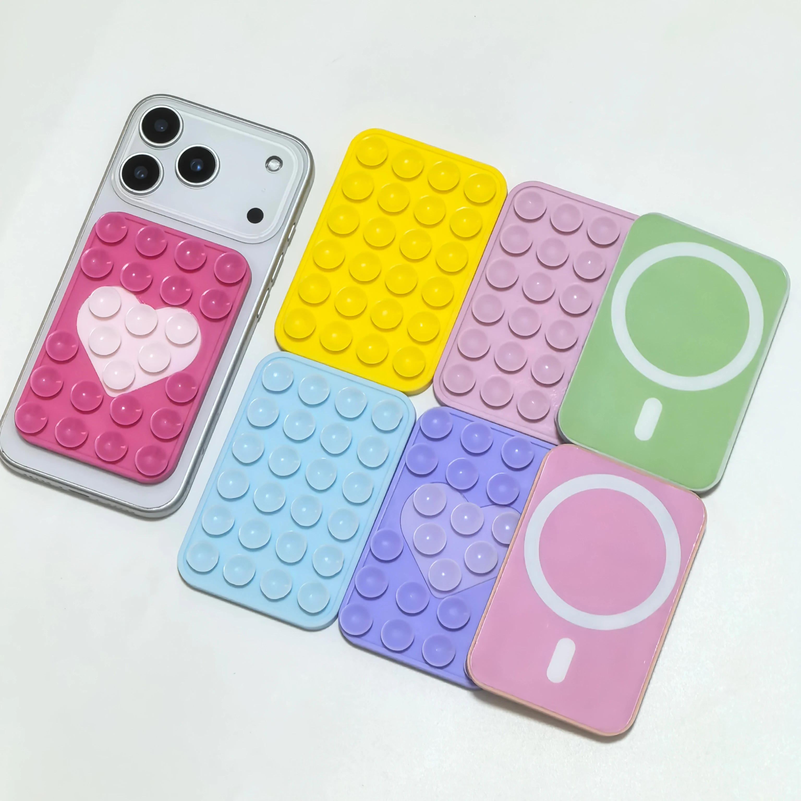 

Silicone Suction Cup Magnetic Mobile Phone Holder for Magsafe Phone Holder Wall Mount Stand For iPhone 13/14/15/16/17/18 Bracket