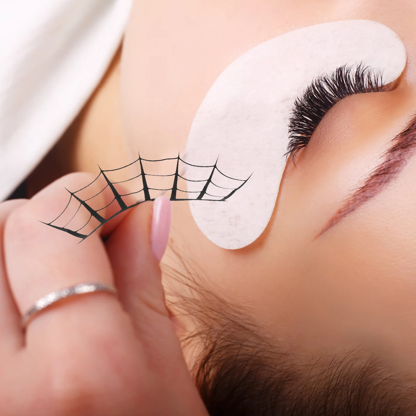 7 pares de pestañas de Halloween, pestañas postizas densas, fáciles de usar, para cosplay, fiesta, festival, maquillaje, accesorio para mujer, pestañas de Halloween