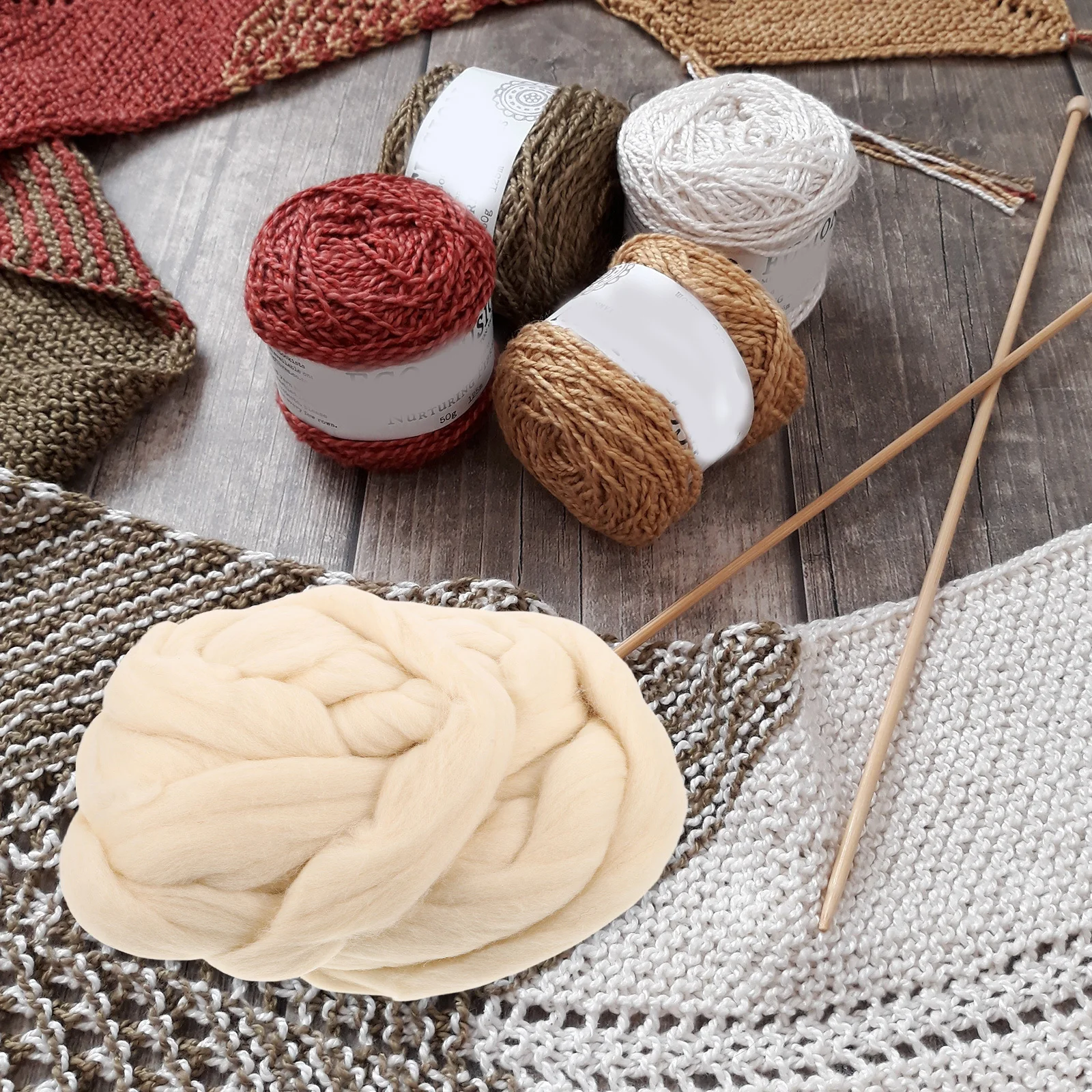 

Needle Felting Wool Roving 50G Soft Craft Yarn for Wet Felting DIY Rugs Sculptures Educational Art Activity Kids Adults