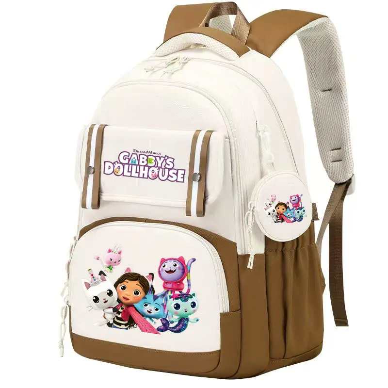 Cute Gabby's Dollhouse Backpack for Girl Boy Student Teenager Rucksack Women Casual School Bags Travel Bag Mochila