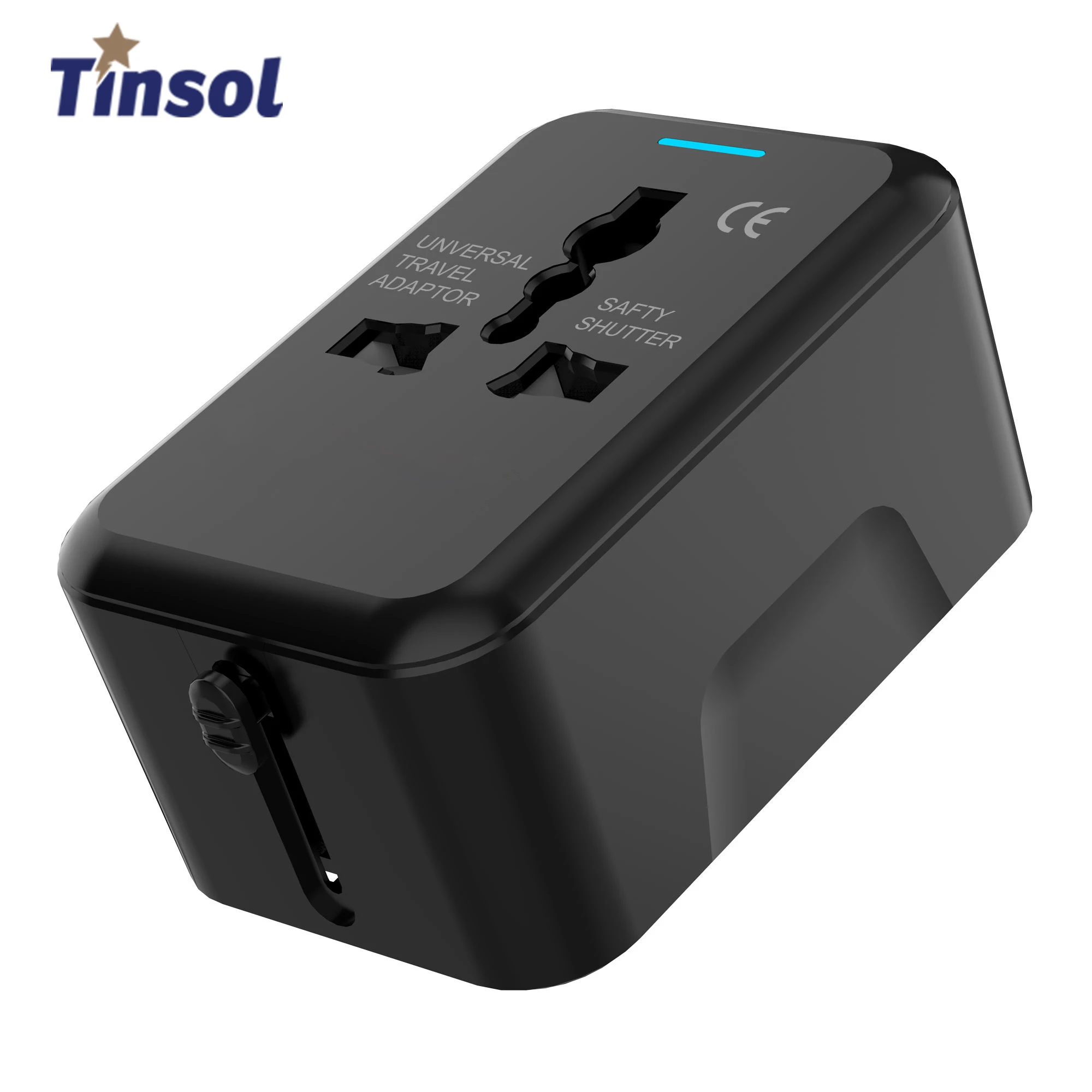 Tinsol All in One Universal International Plug Adapter World Travel AC Power Charger Adapter AU US UK EU multiple plug Converter