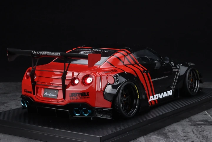 IG Ignition 1:18 For GTR R35 type 2 Advan JDM Limited Edition Resin Metal Model Ornament Toy Birthday Gift