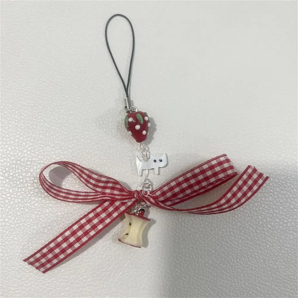 

Sparkling Y2K Phone Charms Pendant Cake Fish Beaded Phone Lanyard Anti-Lost Wrist Strap Phone Chain Jewelry Gifts