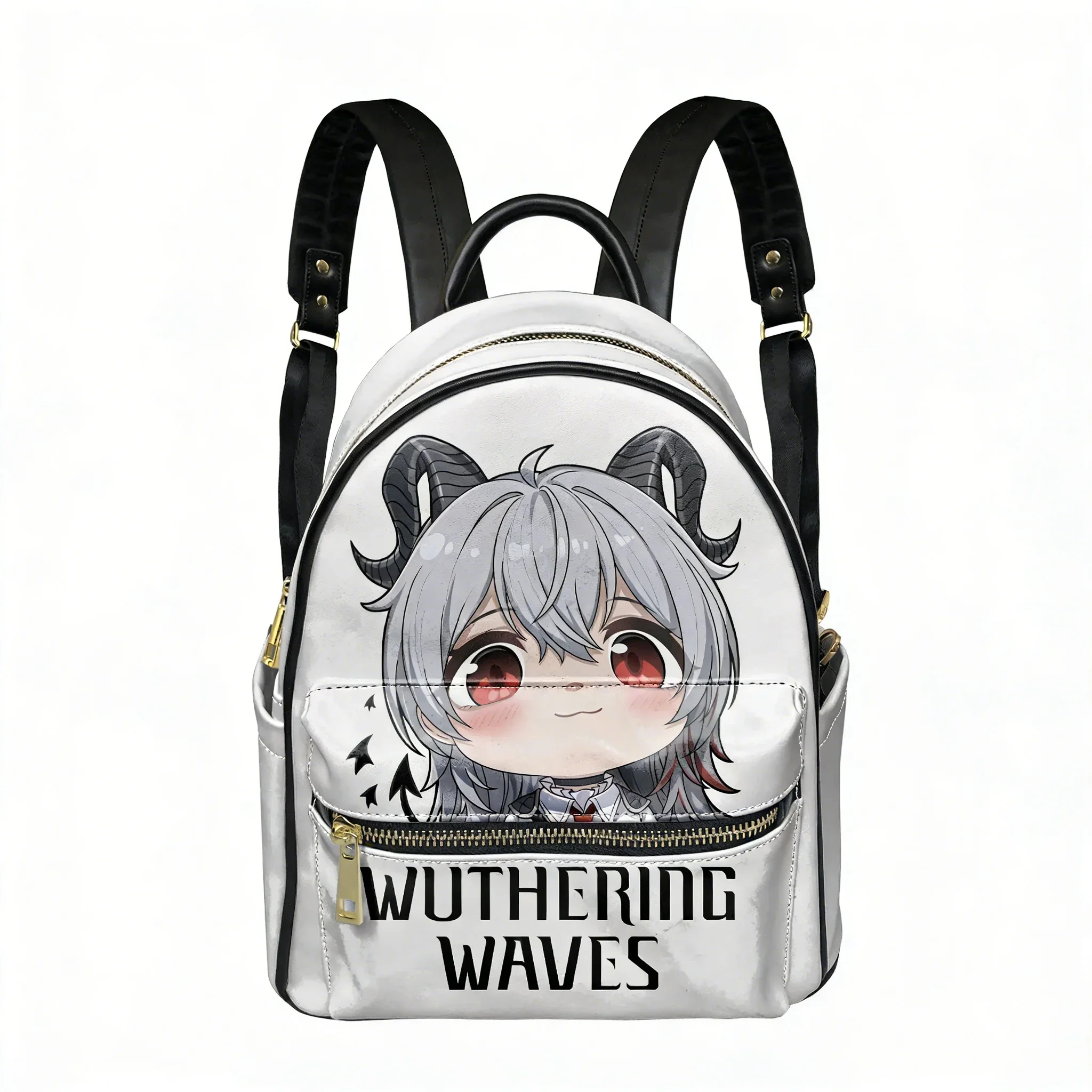 

Wuthering Waves Backpack Womens Mens Knapsack Personalitied Double Shoulder Bag Business Travel Bookbag Rucksack Gift Daypack