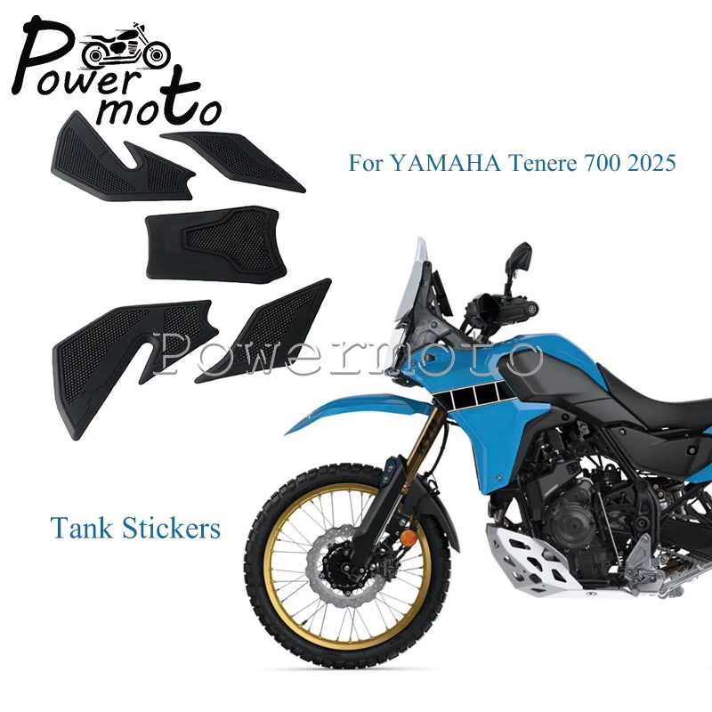 

Slip Resistant Fuel Tank Side Grip Pad Rubber Anti Scratch Panel Cover Durable Protective Decal For Yamaha Tenere 700 2025