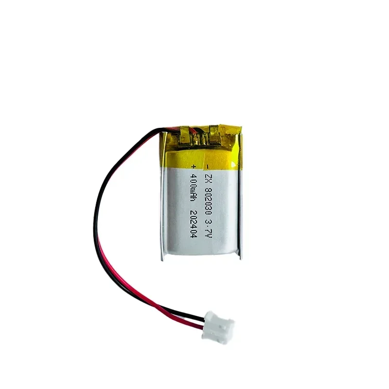 3.7V 400mAh เซลล์ลิเธียมโพลิเมอร์802030แบตเตอรี่แบบชาร์จไฟได้ลิเธียมไอออนสำหรับ MP4 MP3 MP5 GPS