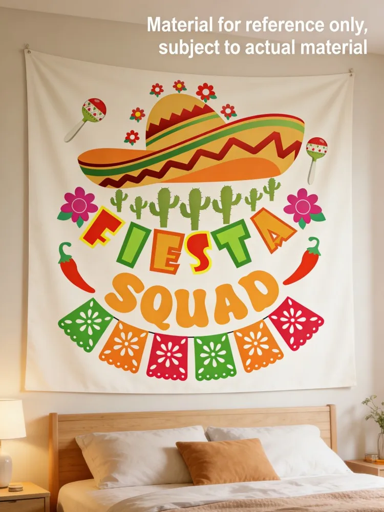 

Гобелен Fiesta Squad в мексиканском стиле для украшения вечеринки в честь Синко де Майо