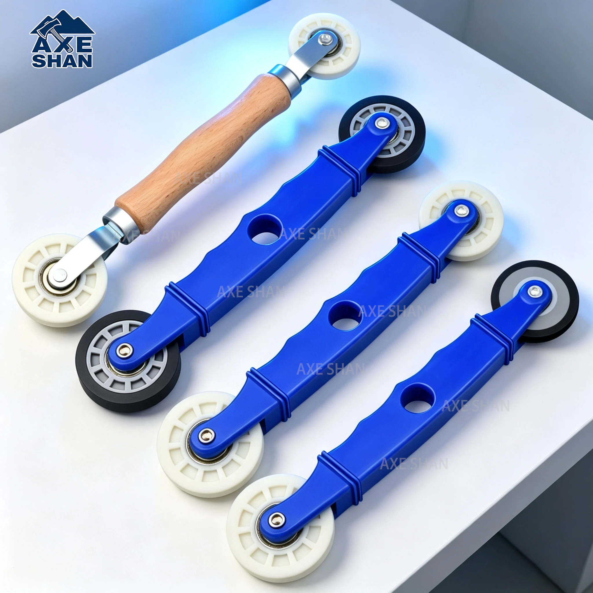 LED Strip Installation Roller Tool ABS Rubber Dual Wheel Press Roller For 4‑10mm Light Bar Aluminum Channel Mounting Hand Tools