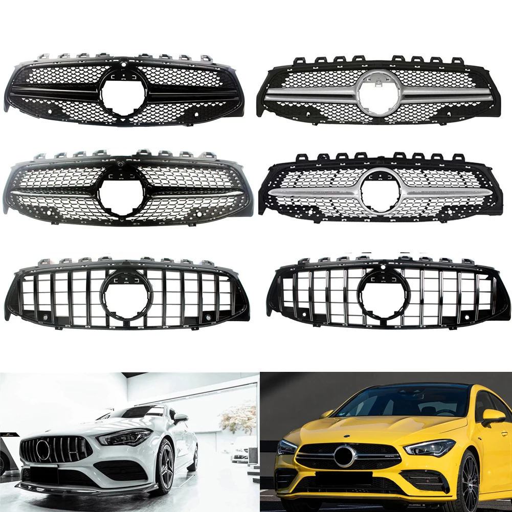 

Car Front Racing Billet Bumper Grille Upper Facelift Grill For Mercedes-Benz CLA- Class W118 2020 2021